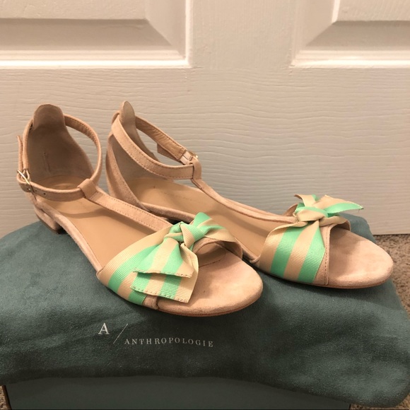 Anthropologie T-strap Sandals - Picture 2 of 7